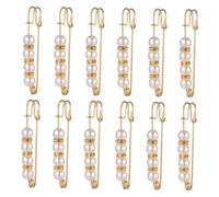 Hohopeti 12 pezzi Spille con Perla Sintetica per Definire la Vita Spille Decorative per Jeans e Vestiti Accessori per Modellare la Figura Femminile