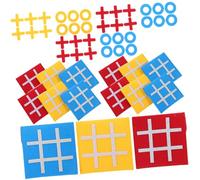 Hohopeti 15 pezzi Gioco da Tavolo Ticktacktoe in Panno Colorati per Giocattolo Educativo Interattivo per Famiglia Stimola Pensiero Critico e Abilità di Problem Solving