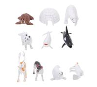 Hohopeti 1Set Figurine Animali Imitati Del Nord Decorazioni per Tavolo Resistente e Sicuro per Scenari Educativi e Decorativi