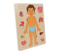 Hohopeti 1Set Puzzle Legno Umani per Educativo per Apprendimento Pre Scolastico Completo per Sviluppo Cognitivo e Comprensione