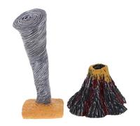 Hohopeti 2 Kit Erupting e Tornado per Scientifico Simulazione Disastri Naturali Tavolo Sabbia Educativo Stem per Casa e Scuola