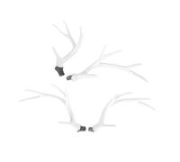 Hohopeti 2 Paia Plastic Horns For Diy Headband Crafts Lightweight Reindeer Antlers For Holiday Costumes And Roleplaying