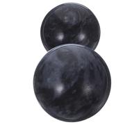 Hohopeti 2 Palline di Jade per Massaggio e Stimolazione della Circolazione, 2 Pezzi Nero per Esercizi Manuali e Relax a Casa Durante la Visione della Tv Colore Casuale