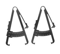 Hohopeti 2 Pezzi Caliper per Misurazione Grasso Corpo Pinza Plicometro Precisa per Spessore Pieghe Cutanee Strumento Multifunzionale per Fitness Donna