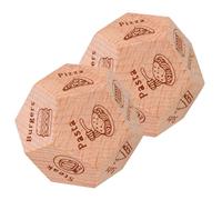 Hohopeti 2 Pezzi Dadi per Decisione Pasti Dadi Gioco per Scegliere Cibo Compatti e Leggeri per Feste Date e Occasioni Speciali