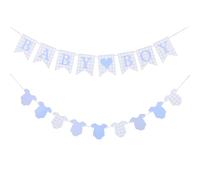 Hohopeti 2 pezzi di cartello per baby shower: striscione di benvenuto per neonato, decorazione per la festa di arrivo e decorazione per la cameretta del neonato.