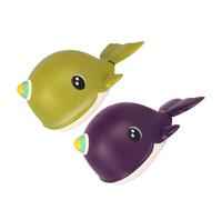 Hohopeti 2 Pezzi Giocattoli da Bagno Balena per Bambina di Giochi d’Idratazione per Bagnetto Design Cartoon Verde e Promuove Interazione Genitore-figlio