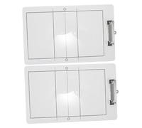 Hohopeti 2 pezzi Lavagna Allenatore Pallavolo PVC Cancellabile Portatile per Partite e Allenamenti Riutilizzabile per Comunicazione e Strategia di Gioco