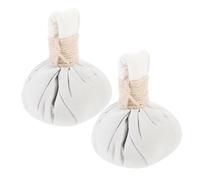 Hohopeti 2 pezzi Palline Massaggio Erbe Cinesi Pouches per Spa e Massaggio per Rilassamento Muscolare e Acupressione