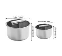 Hohopeti 2 Pezzi Pressa per Polpette in Acciaio Macchina Manuale per Polpette Carne e Gamberi Design Ergonomico per Preparazioni Rapide e Uniformi in Cucina Familiare