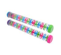 Hohopeti 2 Pezzi Rain Stick Sensory Toy For Realistic Spiral Rain Sound Maker Plastic Percussion Instrument For Early Cognitive Development And Musical Play