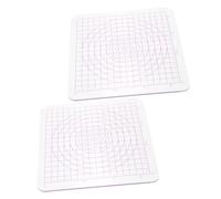 Hohopeti 2 Pezzi Tavoletta Acrilica Trasparente per Argilla con Angoli Arrotondati da Pz Tavole per Modellare e Scolpire Argilla Lavagna Antiscivolo per Scuola e Scultura Ceramica