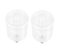 Hohopeti 2 Pezzi Tazze Vernice in Plastica Trasparente per Aerografo Contenitori Sostituibili con Collegamento Vite Accessori Verniciatura Precisi e Facili da Pulire Compatibili con Varie