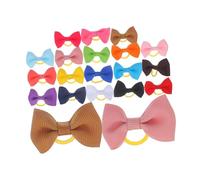 Hohopeti 20 pezzi Elastici per Capelli con Fiocchetto per Bambine Fasce Elastiche Morbide e Colorate per Code di Cavallo Accessori per Capelli Confortevoli e Resistenti