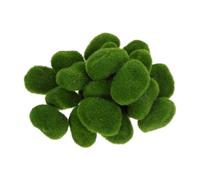 Hohopeti 20 Pezzi Finta Roccia di Muschio mestiere Muschio Artificiale Artigianato per la sistemazione del Giardino Muschio Verde Artificiale Rocce di Muschio Schiuma Green