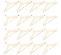 Hohopeti 20 Pezzi Mini Grucce per Vestiti per Bambole, Piccoli Ganci Realistici per Casa delle Bambole, Appendiabiti Decorativi in Miniatura per Accessori e Arredamento Giocattoli