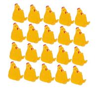 Hohopeti 20 Pezzi Mini Resin Chickens Figurines Realistic Tiny Hen Rooster Ornaments For DIY Fairy Garden Micro Landscape Dollhouse Craft Resin Farm Animal Models