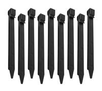 Hohopeti 20 pezzi Picchetti da Giardino in Plastica per Prato e Telo Pacciamatura Punta Affilata per Fissaggio Sicuro Resistenti e Facili da Installare per Uso Esterno e Giardinaggio