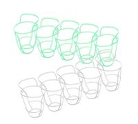 Hohopeti 20 pezzi Reti in Plastica per Flaconi Infusione Supporto Portatile per Bottiglie Soluzione Fisiologica Custodia Riutilizzabile per Uso Clinico e Domestico Leggera e Facile da