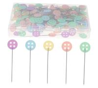 Hohopeti 200 pezzi Spilli da Sarta con Colorata Aghi Sottili per Cucito e Quilting per Progetti DIY e Decorazioni