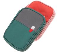 Hohopeti 2pezzi Borsa Piccola per Medicinali Portatile Sacchetto di Pronto Soccorso per Viaggio Organizzazione Ordinata per Kit Medicinali da Viaggio