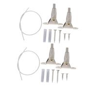 Hohopeti 2sets Ancoraggi Antiribaltamento per Mobili in Acciaio Inox Cinghie da Parete per Libreria e Cassettiere Fissaggio Sicuro per Mobili Pesanti