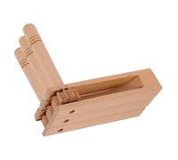Hohopeti 3 Nacchere in Legno con Manico Lungo Strumento Percussione Educativo per Attività Musicale per Coordinazione Mano-occhio e Sviluppo Intelligenza Suono Nitido per Performance