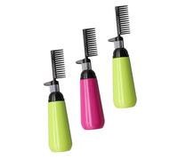 Hohopeti 3 pezzi Bottiglia per Tintura Capelli con Pettine Plastica Pet Resistente e Leggera per Applicazione Uniforme Colore Radici per Uso Domestico e Viaggi