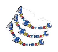 Hohopeti 3 Pezzi Di Forniture Per Compleanno A Tema Striscione Di Buon Compleanno Striscione Sotto La Porta Del Mare Decorazioni Per