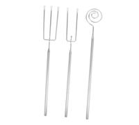 Hohopeti 3 pezzi Forchette Fonduta Acciaio per Cioccolato e Antipasti Strumenti per Cucina e Utensili Versatili per Dessert e Fonduta Cheese