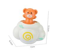 Hohopeti 3 pezzi Giochi da Bagno per Animali Spruzzanti Adorabili Giocattoli Galleggianti per Vaschetta Bagnetto Sicuri e Lisci per Bimbi con Elefante Maialino e Orsetto