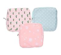Hohopeti 3 pezzi Pochette per Assorbenti Igienici in Borsetta Portatile per Assorbenti e Proteggi Slip Custodia Period Pouch Resistente e Compatta per Viaggi Ragazze e Donne