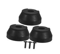 Hohopeti 3 pezzi Punte in Gomma Antiscivolo per Bastone Treppiede Ricambio per Bastoni Anziani con Supporto Rinforzato per Maggiore Stabilità e Presa Sicura su Superfici Diverse