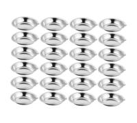 Hohopeti 30 Pezzi Pittura Acquerello Inossidabile con Beccuccio per Miscelazione Colori Piccola Rotonda per Nail Art e Progetti Creativi Resistente e Facile da Pulire