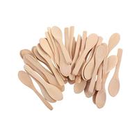 Hohopeti 36 pezzi Cucchiaini in Legno per Maschere Viso Spatoline Cosmetiche Naturali per Polveri e Strumenti Durevoli e Ecologici per Trucco e Cura