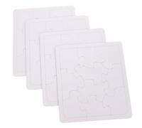 Hohopeti 4 Fogli Puzzle da Colorare e Disegnare per Vuoti in Gioco Educativo DIY per Stimolare Creatività e Abilità Manuali per Espressione