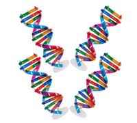 Hohopeti 4 Kit Dna Doppia con Base Espositiva Strumento Didattico Scientifico per Apprendimento Biologia e Genetica Educativo da Te per Studenti