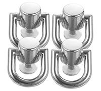 Hohopeti 4 Pezzi Anelli Metallo Cromato per Borse Rivetti Robusti e Girevoli per Artigianato Accessori per DIY Adatti per Cinture e Progetti