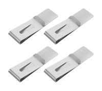 Hohopeti 4 Pezzi Fermasoldi in Acciaio Inox Clip Sottile e Minimalista per Contanti e Carte Organizer Compatto ed Elegante per Uomo Portafoglio da Viaggio Resistente Graffi