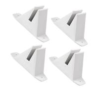 Hohopeti 4 Pezzi Kit Base Recinzione Plastica Supporto Stabile per Cortile e Giardino Piedini Ribaltamento per Piccole Staccionate Accessori Resistenti e Sicuri per Piante e Aiuole