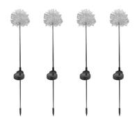 Hohopeti 4 Pezzi Lampade Solari da Giardino a LED a Forma di Dente di Leone Luci da Prato Decorative da Esterni Paletto Illuminazione Solare per Cortile e Giardino Ecologica