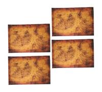 Hohopeti 4 Pezzi Mappe da Caccia al per Vintage Pirati Giochi da Tavolo Educativi per Asilo e Feste Tema Accessori per Attività Familiari e Caccia al Divertente