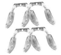 Hohopeti 4 pezzi Naselli Occhiali in Silicone Morbido Antiscivolo Trasparente Nasali Confortevoli per Adulti e Accessori Durevoli per Montature per Migliorare Aderenza e Comfort