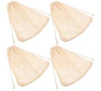 Hohopeti 4 Pezzi Sacchetti in Cotone per Cottura di Crostacei Borse Riutilizzabili Resistenti al Calore per Bollire e Cuocere al Vapore per Granchi Gamberi e Molluschi in Cucina