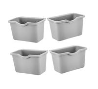 Hohopeti 4 Pezzi Wall Mounted Trash Can Small Hanging Compost Bin Plastic Waste Basket For Kitchen Cabinet Door Under Sink And Bathroom Countertop