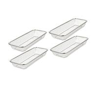 Hohopeti 4 Pz per lavastoviglie storage box stendibiancheria cesto di posate ciotola stoviglie per lavastoviglie scarico Silver