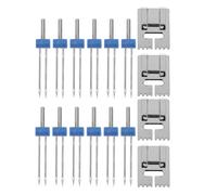 Hohopeti 4 Set Accessori Cucito con Doppio Ago e Piedino Arricciatore in Acciaio Inox Compatibile con Macchine da Cucire Domestiche per Cuciture Professionali e Tessuti Multistrato