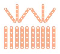 Hohopeti 40 Pezzi Elastici in Silicone Arancioni Resistenti al Calore per Bigodini Fasce Antiscivolo Segni Accessori per Acconciature Professionali e Styling Casalingo Capelli Ricci