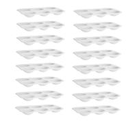 Hohopeti 40 Pezzi per Acquerelli in Plastica con Scomparti Rettangolari per Miscelazione Colori per Viaggi e Progetti Artistici