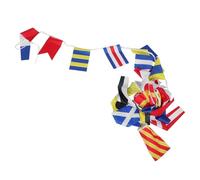 Hohopeti 40pezzi Nautical Signal Flags International Communication Banners With Numbers And Letters For Boats Ships Vessels Lightweight Compact Easy Storage
